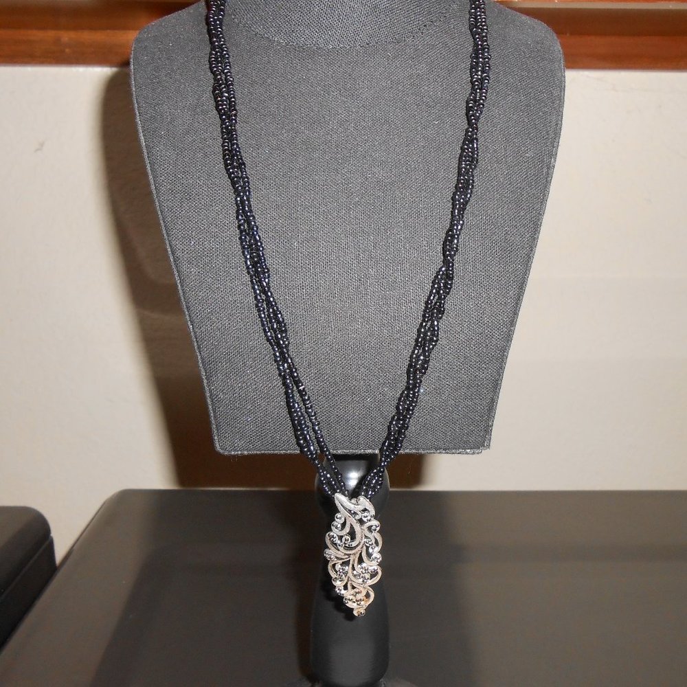 Latasia Beaded Sterling silver Necklace
